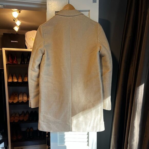 Zara Textured Weave Oversized Tan Blazer - Picture 4 of 7